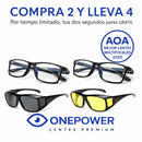 2XLENTES ONE POWER + GAFAS 2x1 HD VISION